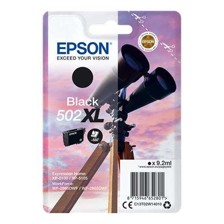 Epson 502XL Negro Cartucho de Tinta Original - C13T02W14010 1