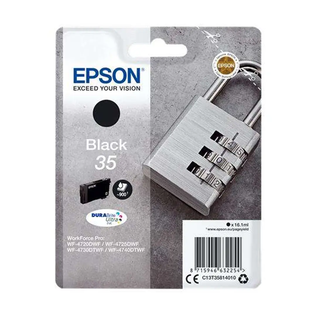 Epson T3581 (35) Negro Cartucho de Tinta Original - C13T35814010 1