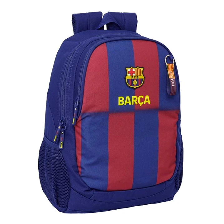Safta F.C.Barcelona Mochila Escolar de 23L - Adaptable a Carro - 2 Compartimentos - Portabotellas - 32x44x16cm - Color Rojo y Azul 1