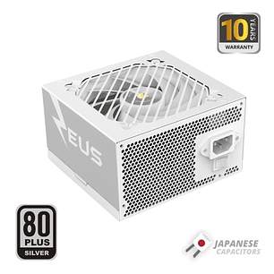 Mars Gaming MPZE750SI Fuente de Alimentacion ATX de 750W - 80 Plus Silver - Ventilador de 12cm - 14dB - 150x145x85mm - Color Blanco