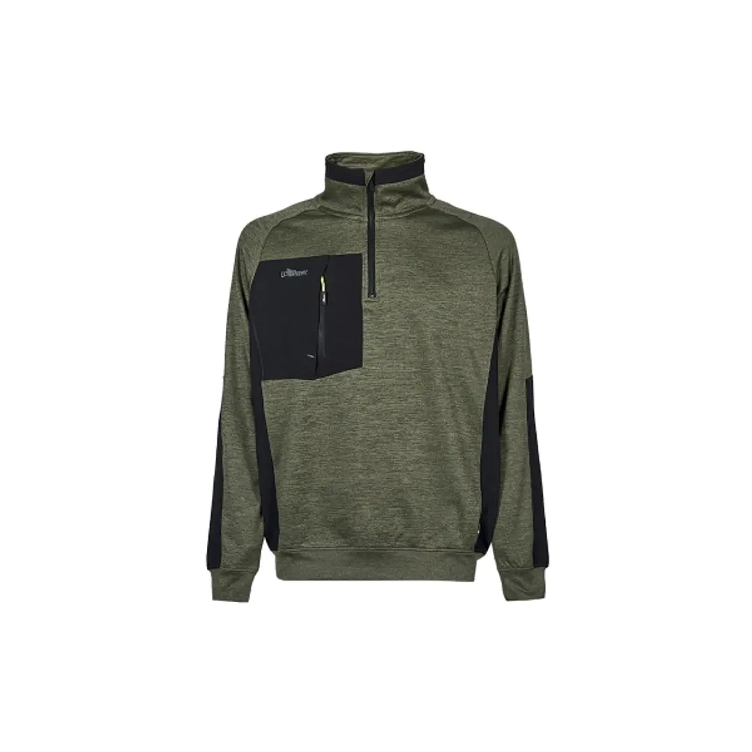Upower Leeds Sudadera Polar - Talla M - Proteccion Termica, Peso Ligero - Color Verde Oscuro 1