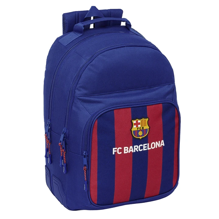Safta F.C. Barcelona Mochila - Adaptable a Carro - 2 Compartimentos - Asa de Mano - 32x42x15cm - Color Rojo y Azul 1
