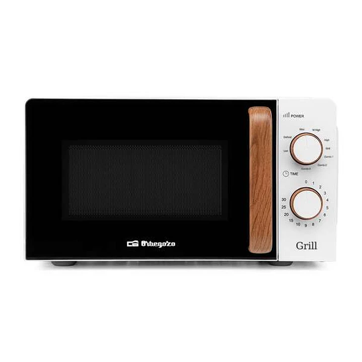 Orbegozo MIG 2142 Microondas con Grill - Capacidad 20L - Potencia 700W - Grill 900W - 5 Niveles de Potencia - Temporizador 30min - Programa de Descong 1