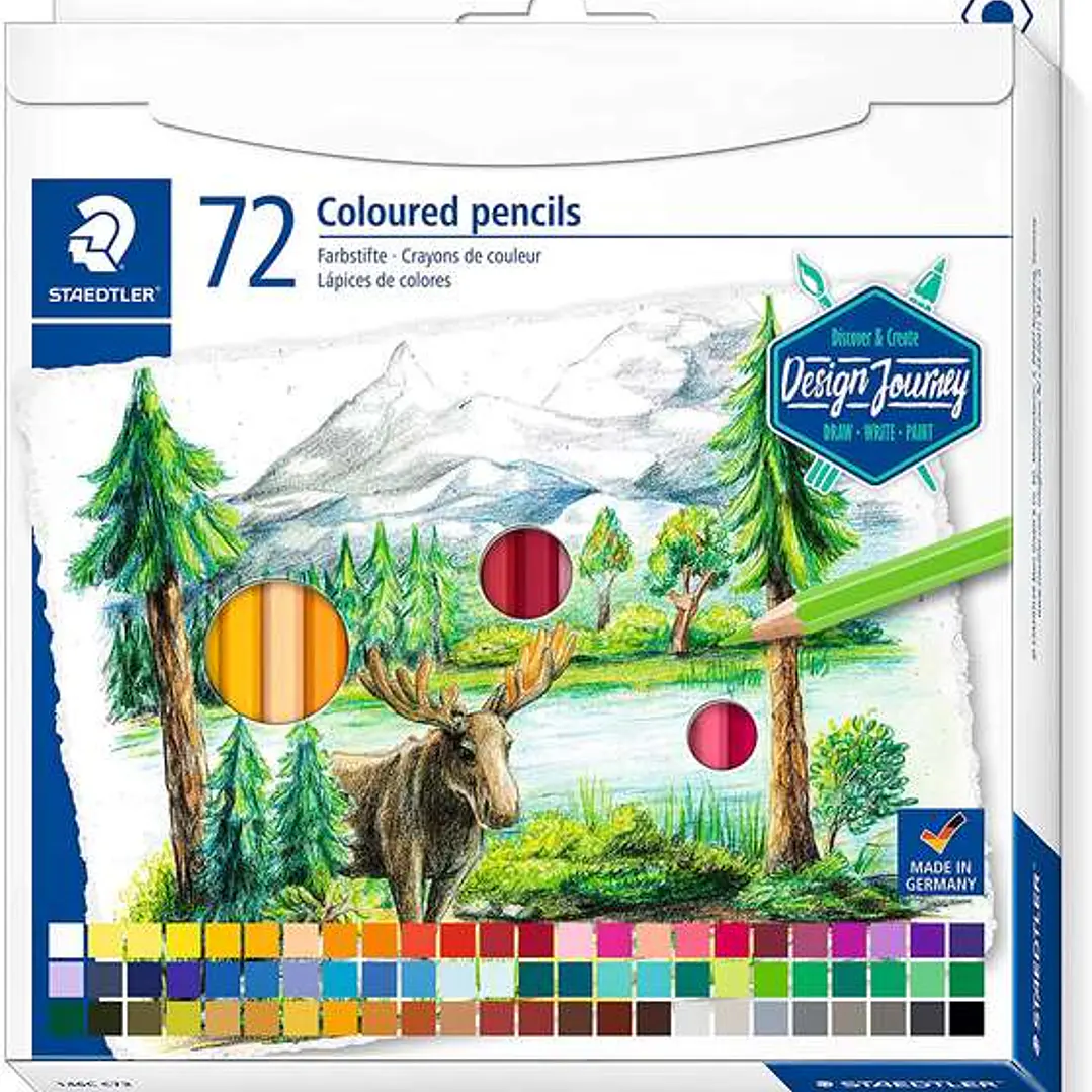Staedtler 146C Pack de 72 Lapices de Colores - Mina Suave - Colores Surtidos 1