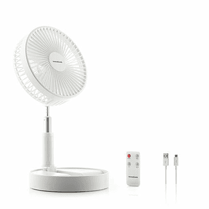 Innovagoods Fandle Ventilador Plegable 3 en 1 - Autonomia hasta 6h - 40dB - 4 Velocidades - Bateria 7200mAh - Recargable - Plegable - Altura Ajustable