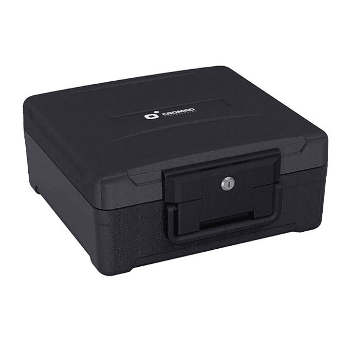Cromad Firebox M1 Caja Fuerte - Resistente a Fuego y Agua - Cerradura de Llave - Diseño Robusto y Portatil - 170x390x365mm 1