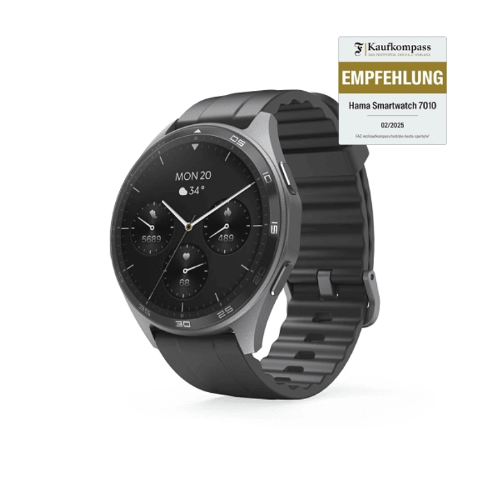 Hama 7010 Reloj Inteligente Smartwatch - Bluetooth 5.3 - Bateria 300mAh - Pantalla AMOLED 1.43