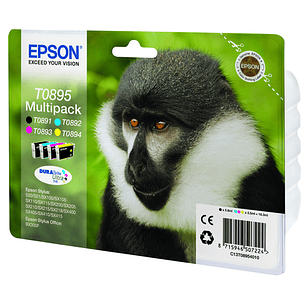Epson T0895 Pack de 4 Cartuchos de Tinta Originales - C13T08954010