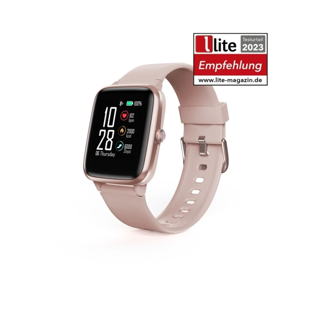 Hama 5910 Reloj Inteligente Smartwatch - Bluetooth 5.0 - Acero Inoxidable - Pantalla LCD 1.3