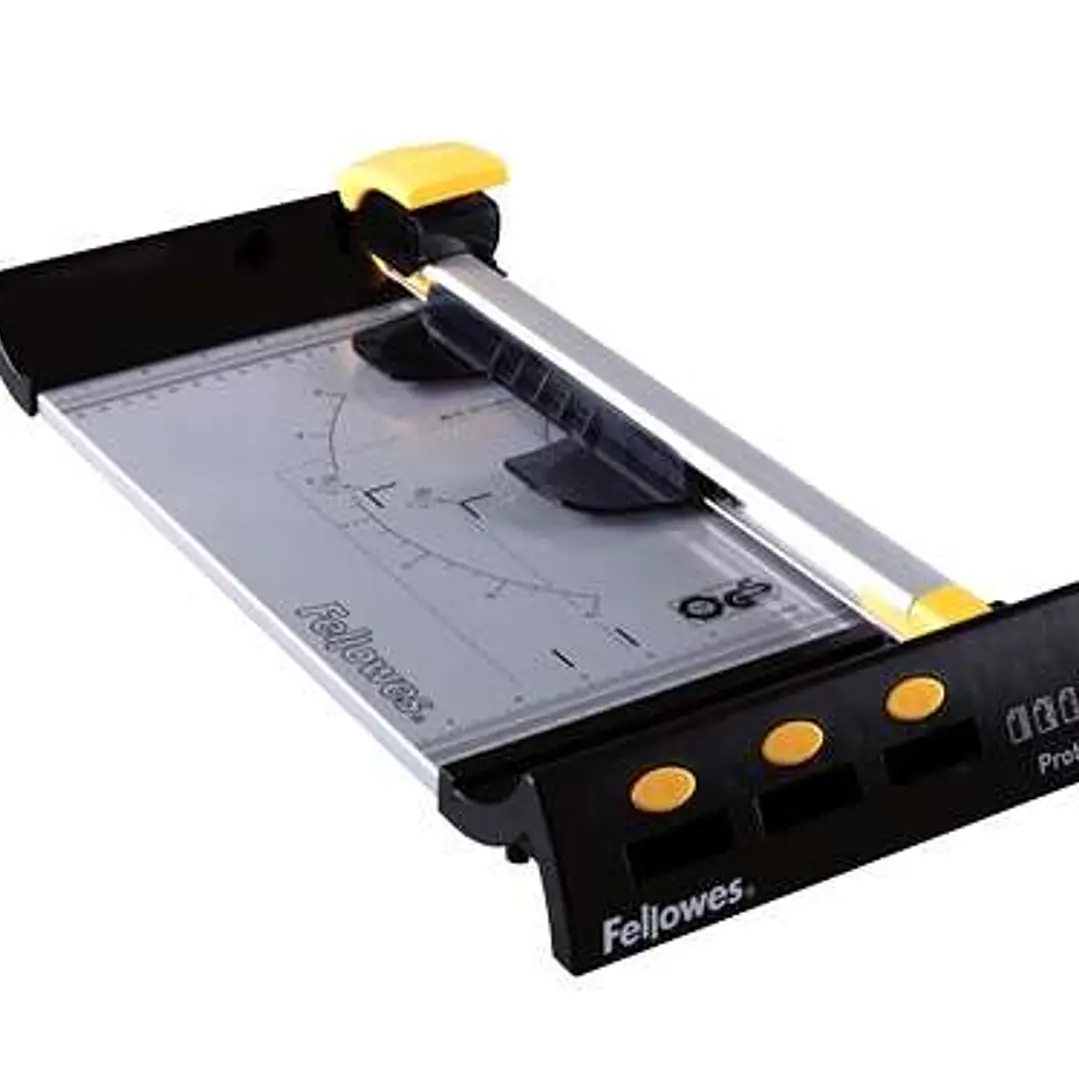 Fellowes Cizalla de Rodillo para uso Moderado - Longitud de Corte 380mm - Capacidad de Corte para 10 Hojas (80 Gr) - Mecanismo de Corte con Sistema de 1