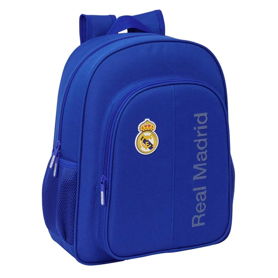 Safta Real Madrid Mochila - Adaptable a Carro - Bolsillos Laterales - Doble Tirador - Ergonomia Acolchada - Bolsillo Frontal - Asa Superior - 15L - 32 1