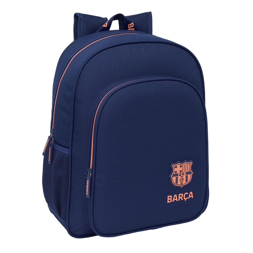 Safta F.C.Barcelona 2ª Equipacion Mochila - Adaptable a Carro - Bolsillos Laterales - Doble Tirador - Hombreras Acolchadas - Bolsillo Frontal - Asa de 1