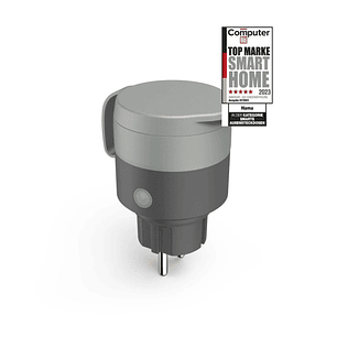 Hama Outdoor Enchufe WLAN Inteligente para Exterior - Potencias hasta 2.300W - WiFi - IP44 - Compatible con Asistente de Voz - Control con App - Contr