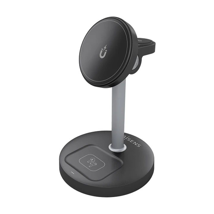 Aisens Cargador Inalambrico 15W - USB-C - Protocolo Qi2 - Moviles, Apple Watch y Auriculares - Proteccion Contra Sobretension, Sobretemperatura y sobr 1
