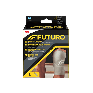 Futuro Comfort Rodillera - Talla M (36.8 - 43.2cm) - Transpirable - Elastico - Color Gris