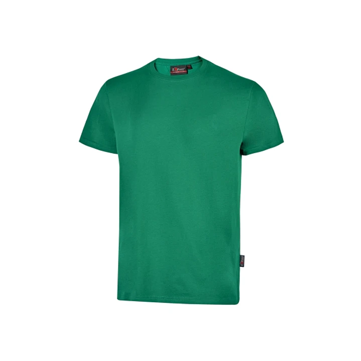 Upower Figi Camiseta de Trabajo de Algodon Cardado - Talla M - Suave y Duradera, Cuello Elastico Acanalado, Cinta Para-Sudor, Proteccion DPI1 - Color  1