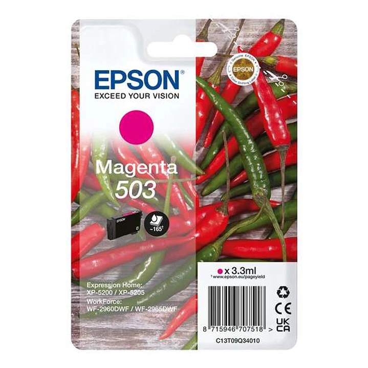 Epson 503 Magenta Cartucho de Tinta Original - C13T09Q34010 1