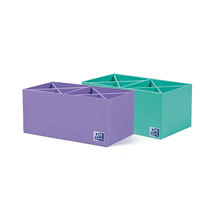 Oxford Portabolis en Cruz 2x4 - Organizador de Boligrafos - Diseño en Forma de Cruz - Capacidad para 8 Boligrafos - Ideal para Escritorio