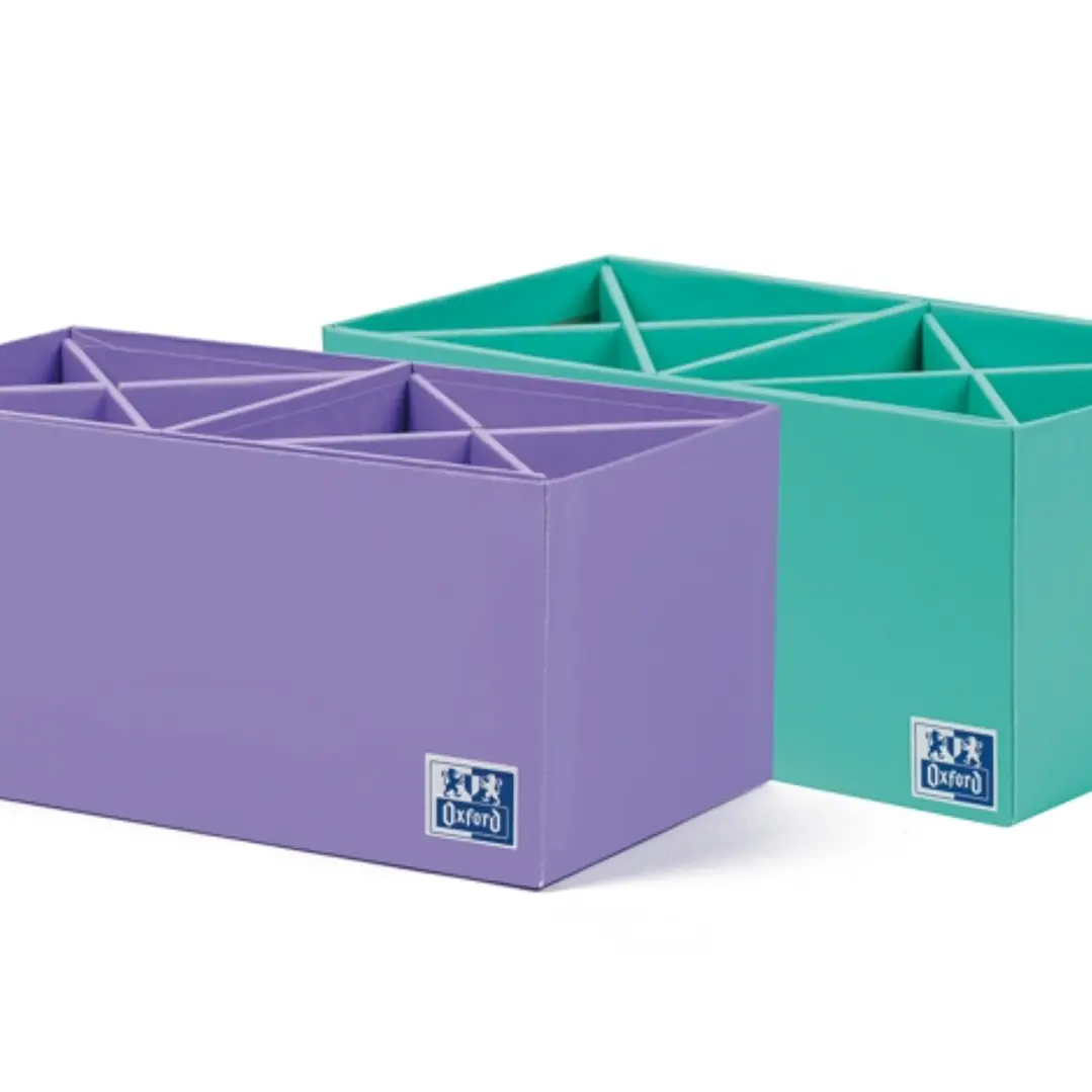 Oxford Portabolis en Cruz 2x4 - Organizador de Boligrafos - Diseño en Forma de Cruz - Capacidad para 8 Boligrafos - Ideal para Escritorio 1