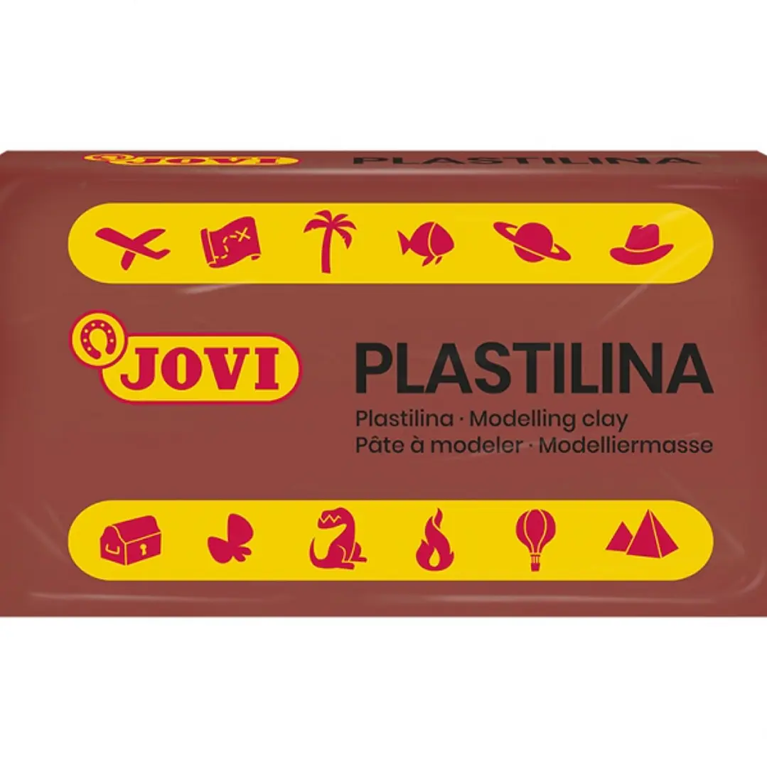 Jovi Caja de 30 Pastillas de Plastilina 50gr - Pasta Vegetal - No Endurece - sin Gluten - Inocua - Facil de Moldear - Ideal para Volumen - Color Rosa 1