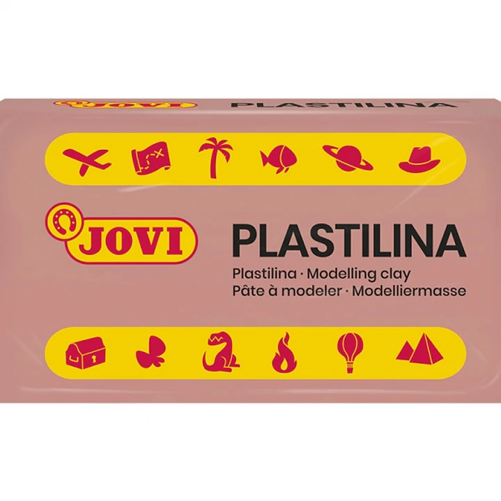 Jovi Caja de 30 Pastillas de Plastilina 50G - Muy Moldeable - No Se Seca - sin Gluten - Libre de Alergenos - No Toxica - Color Rosa 1