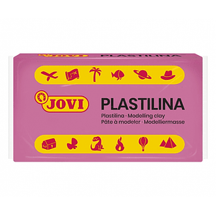 Jovi Caja de 30 Pastillas de Plastilina 50gr - Pasta Vegetal - No Endurece - sin Gluten - Inocua - Facil de Moldear - Ideal para Volumen - Color Rosa