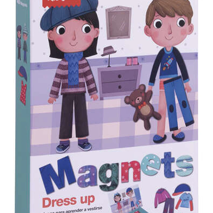Apli Magnet Dress Up - Ayuda a Familiarizarse con Vestirse Adecuadamente - 40 Fichas Magneticas de Ropa y Complementos - Recomendado para Niños a part 1