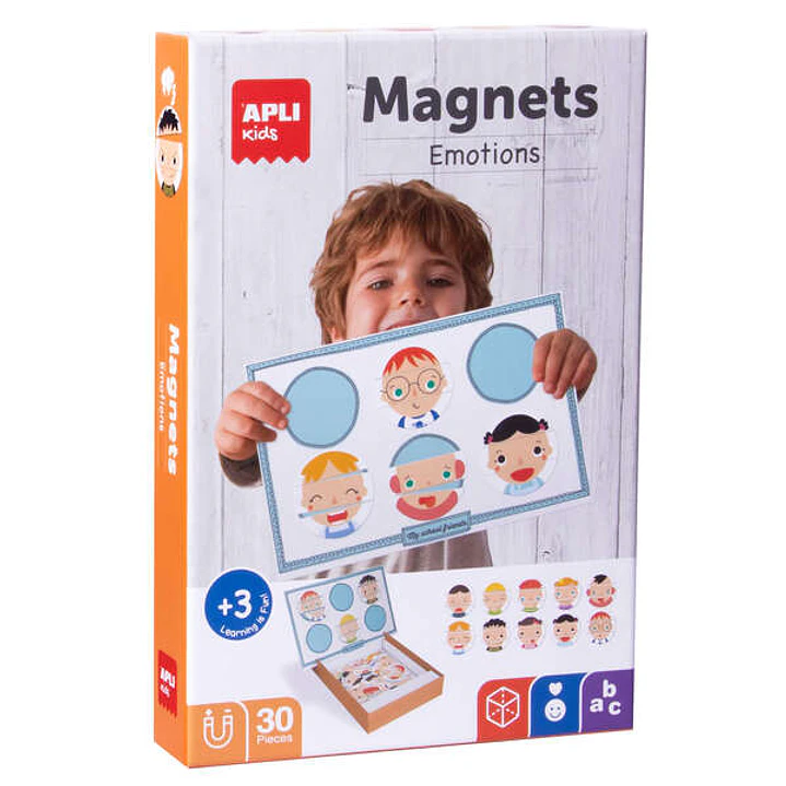 Apli Kids Juego Magnetico Emociones  - 30 Fichas Tematicas - Fomenta la Observacion y la Imaginacion - Recomendado para Niños a partir de 3 Años 1
