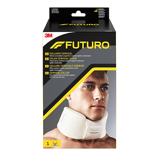 Futuro Collarin Cervical - Ajustable (6.35-12.7cm) - Transpirable - Ergonomico - Color Blanco