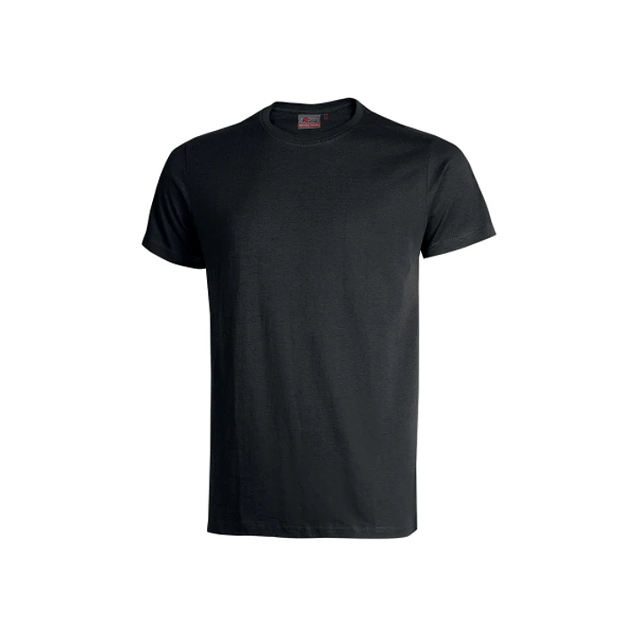 Upower Figi Camiseta de Trabajo Confortable - Talla 5XL - Algodon Cardado, Cuello Elastico Acanalado, Cinta Para-Sudor, Proteccion DPI1 - Color Negro  1