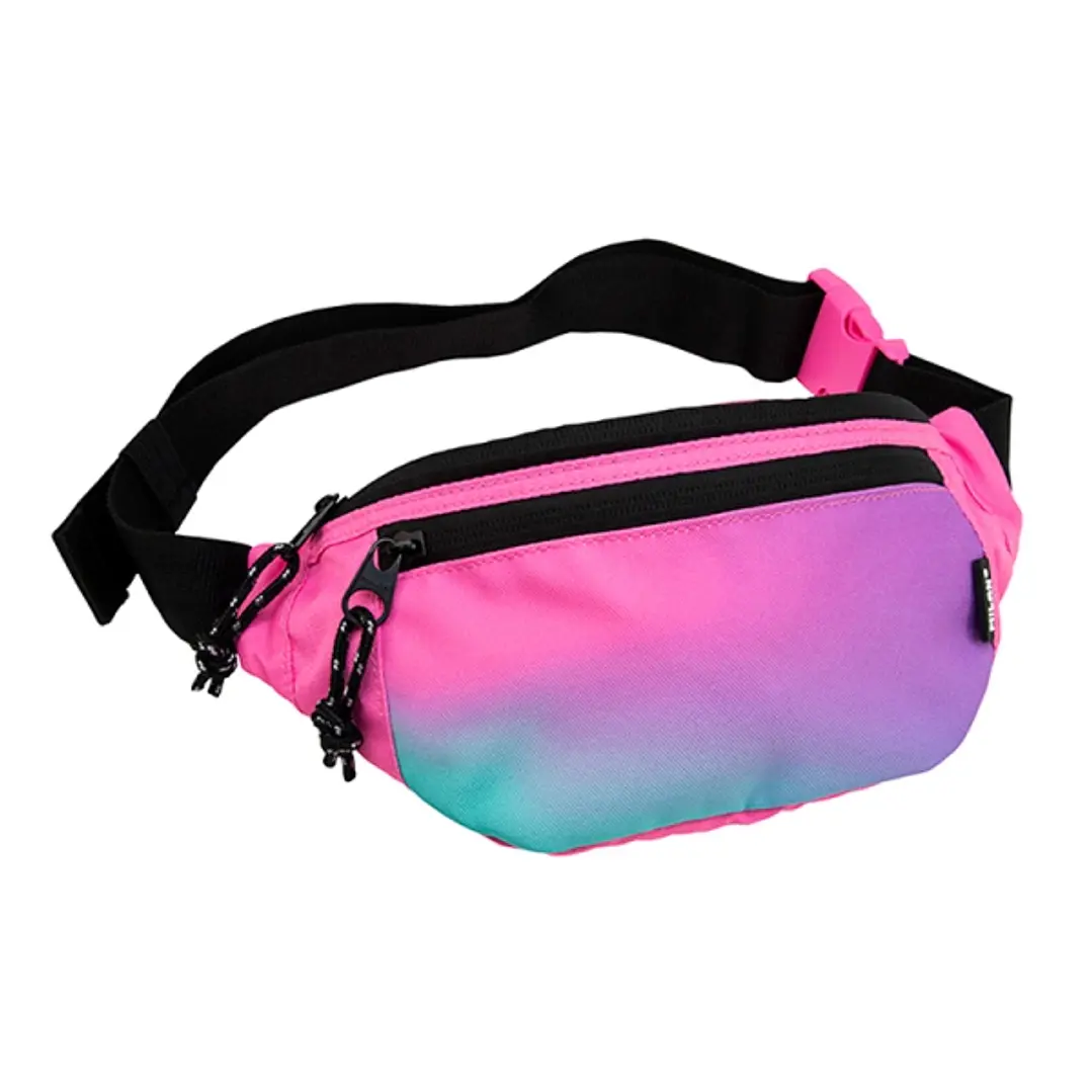 Milan Sunset Bolsa de Cintura - Ajustable - Cremallera con Tirador - 3 Bolsillos - Multicolor 1