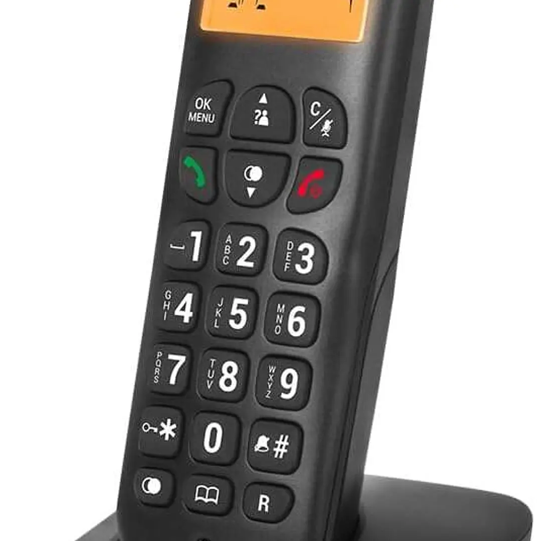 SPC Air Telefono Fijo Inalambrico - Pantalla Retroiluminada 35x22mm - Identificacion de Llamadas - 5 Melodias Disponibles - Practico y Sencillo - Disp 1