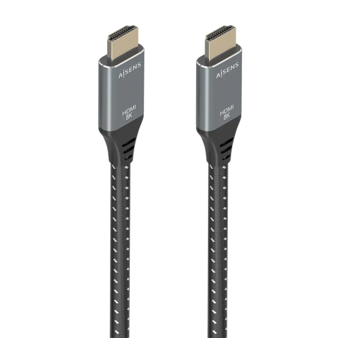 Aisens Cable HDMI V2.1 Ultra Alta Velocidad / HEC 8K@60Hz 48Gbps - A/M-A/M - 7m - Color Gris 1