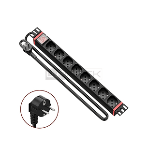 WP Regleta 8 Schukos para Rack 19