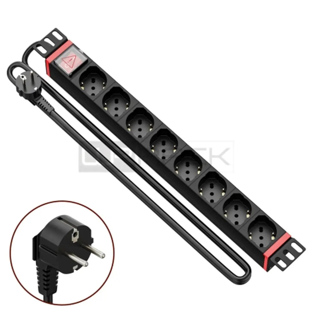 WP Regleta 8 Schukos para Rack 19