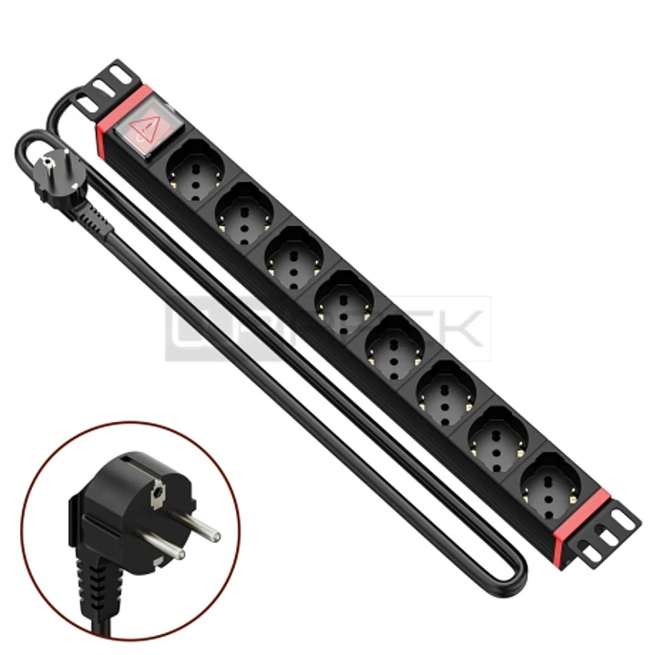 WP Regleta 8 Schukos para Rack 19