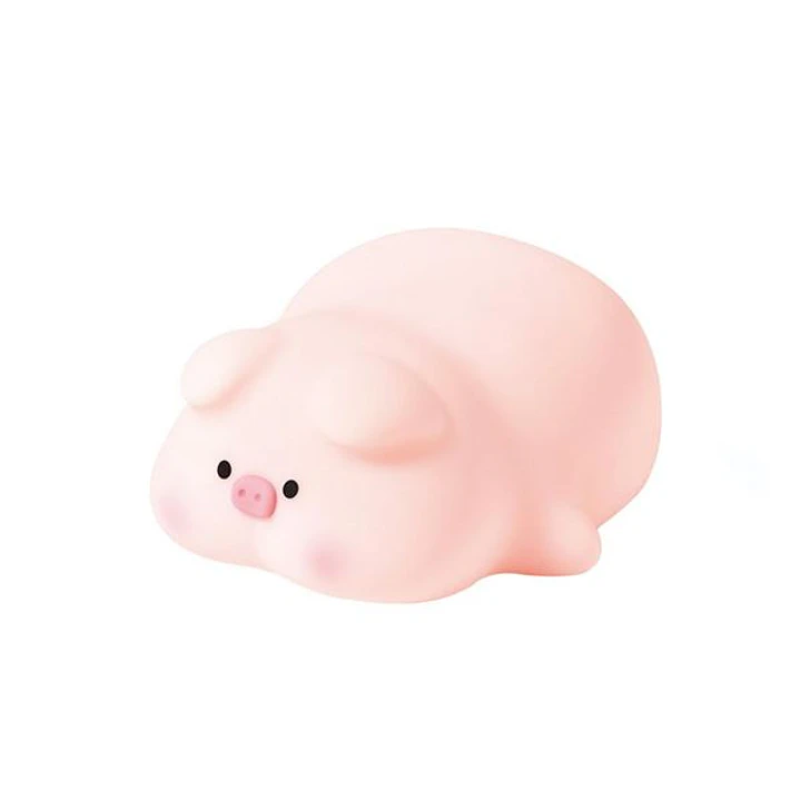 XO OZ09 Lampara de Noche Soft Pig - Tacto Suave - 2 Intensidades de Luz 1