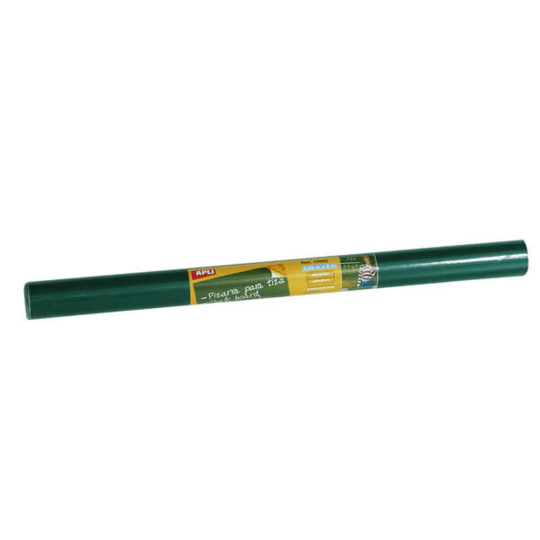 Apli Rollo de Pizarra Verde Adhesivo Reposicionable - Tamaño 0.45x2m - Grosor 210m - Se Corta Facilmente - Apta para Superficies Lisas y Solidas - Fac 1