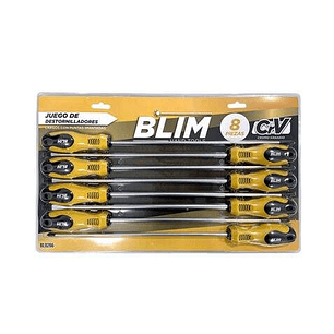 Blim Juego 8 Piezas Destornilladores Largos