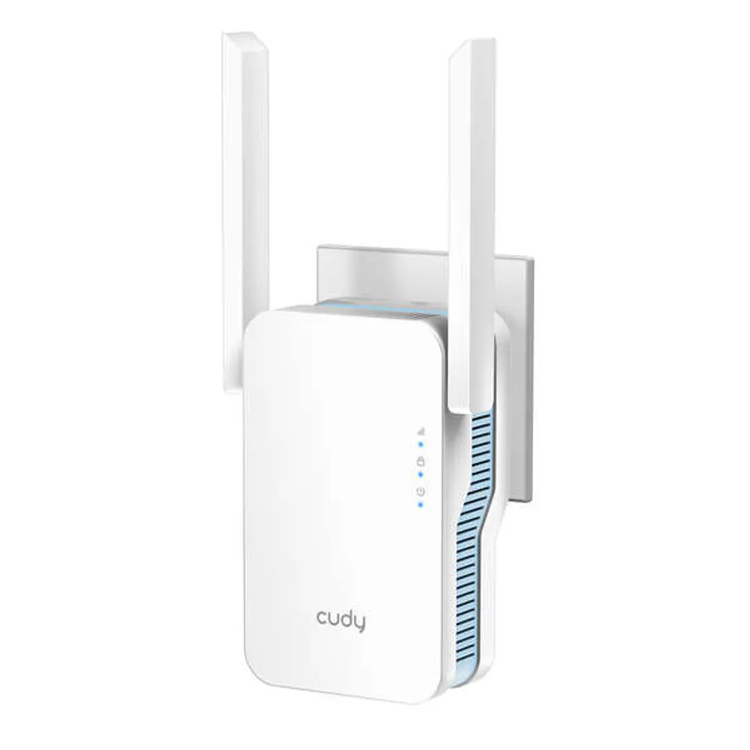 Cudy RE1200 Extensor de Rango AC1200 WiFi 6 Doble Banda - Hasta 867Mbps - Boton WPS - 2 Antenas Externas 1
