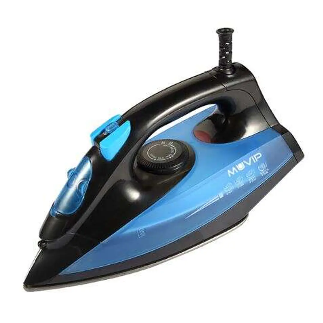 Muvip Plancha de Ropa con Vapor 1600W - Suela de Ceramica - Deposito de 140ml - Control de Temperatura - Cable 1.8m 1