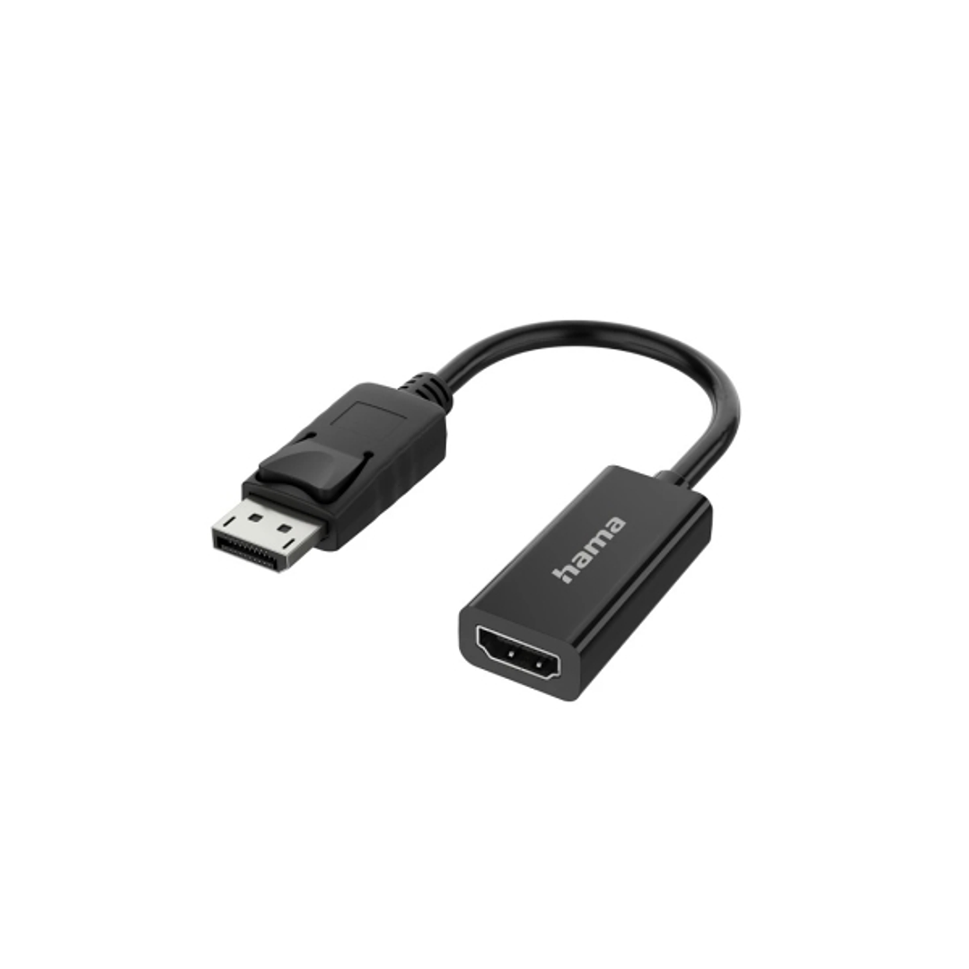 Hama Essential Adapatador de Video - 4K - DisplayPort Macho - HDMI Hembra - Color Negro 1
