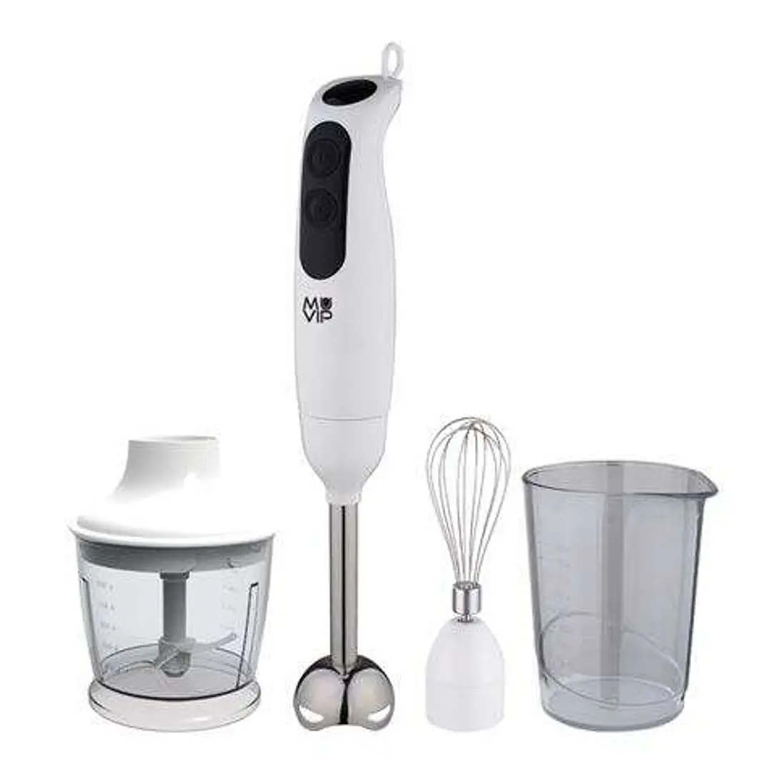 Muvip Batidora de Mano 500W + Accesorios - 2 Velocidades - Cuchilla de Acero Inoxidable - Termostato de Seguridad 1