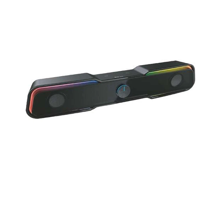 3GO Droxio Nessye Barra de Sonido 2.0 10W - Iluminacion RGB - Conectividad Bluetooth 5.0 + Jack 3.5mm - Alimentacion USB - Color Negro 1