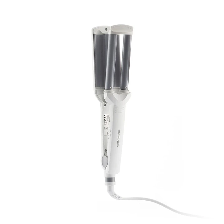 Innovagoods Wavio Plancha de Pelo Ceramica para Ondas - 55W - Cable 180cm - Temperatura hasta 200ºC - Indicador LED - Tecnologia Ptc - 6.3x30x4cm - Co 1