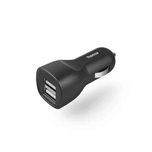 Hama Cargador de Coche 12W - 2xusb-A - Color Negro