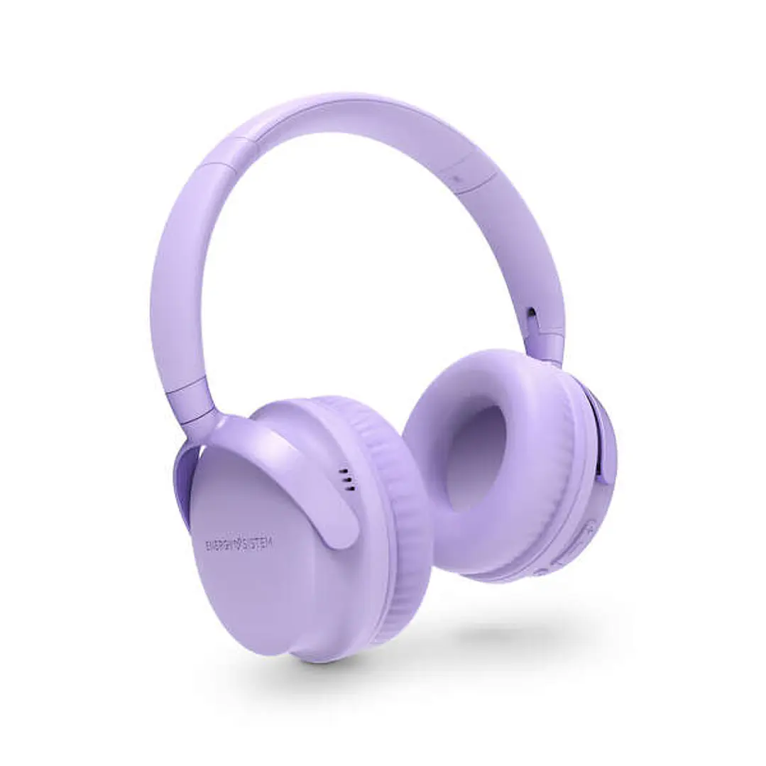 Energy Sistem Auriculares Bluetooth Style 3 - Graves Profundos - Llamadas de Voz de Alta Calidad - Plegable - Color Violeta 1