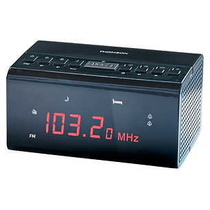 Thomson CR50 Radio Reloj Despertador - Alarma Dual - Color Negro