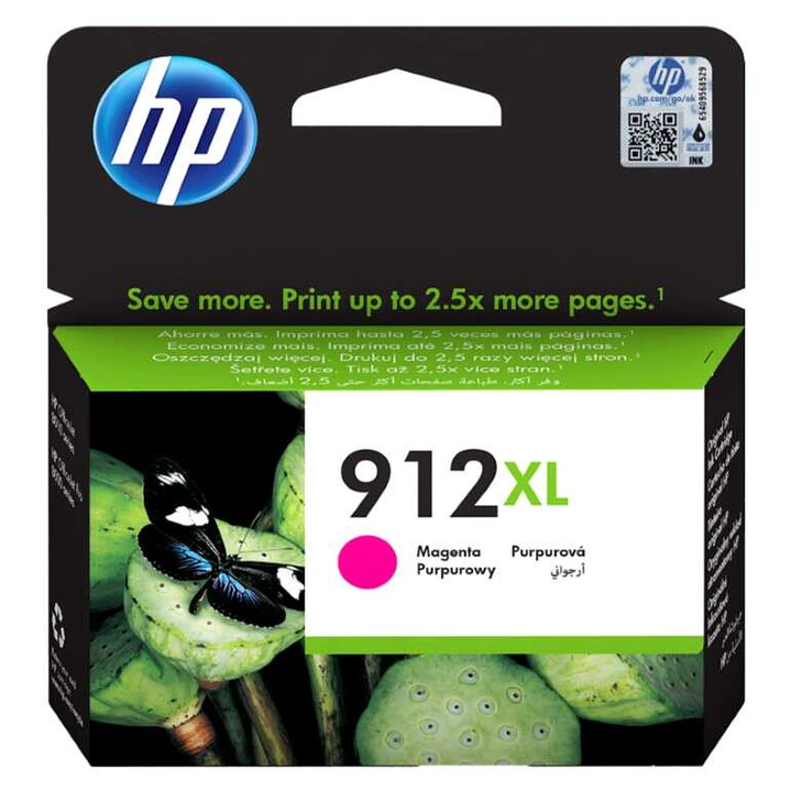 HP 912XL Magenta Cartucho de Tinta Original - 3YL82AE 1