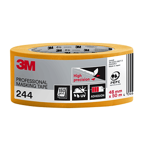3M Cinta de Enmascarar Profesional - Multisuperficie - 48mm x 50m - 100% PEFC - Color Naranja